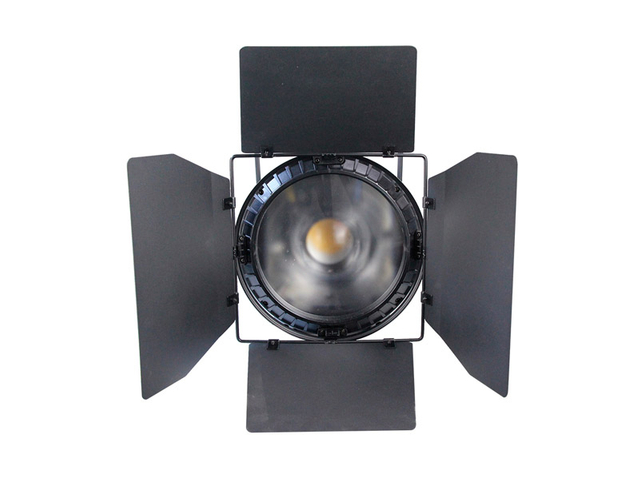 إضاءة المسرح التلفزيونية السينمائية الاحترافية كتم الصوت ثنائي اللون 200W LED Fresnel Spot Light