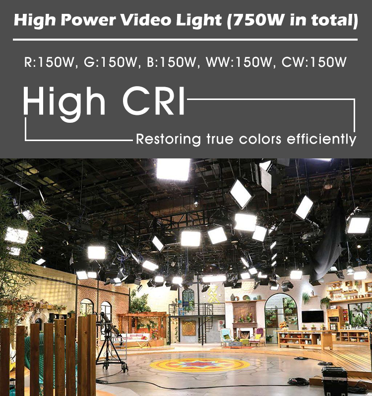 Colorful Video Taking RGB and Bicolor LED Video Panel Light